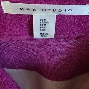 Max Studio Magenta Knit Cardigan